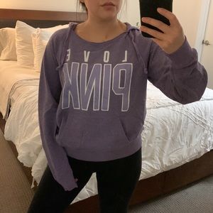Victoria’s Secret purple love pink hoodie